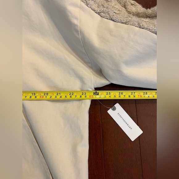 Anthropologie Central Park West Myles Cable-Knit  Sweater full zip XL beige NWT - Picture 14 of 16